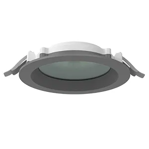 Светильник светодиодный DL-01 Pro 160мм 15Вт 4000К CRI90 176x51мм IP65/40 защ. силикат. стекло RAL7045 сер. муар VARTON V1-RF-7R183-10GO0-6501540