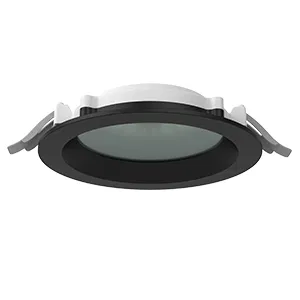 DL-01 Pro LED灯 100mm 10W 3000K 120x49mm IP65/40 圆形嵌入式 RAL9005 黑色磨砂 带硅酸盐保护玻璃 VARTON V1-RF-90111-GL000-6501030