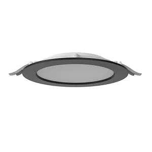 Светильник светодиодный DL-01 Slim 200мм 40Вт 3000К CRI90 221х40мм IP65/40 рассеив. опал RAL9005 черн. муар VARTON V1-RF-9R084-10000-6504030