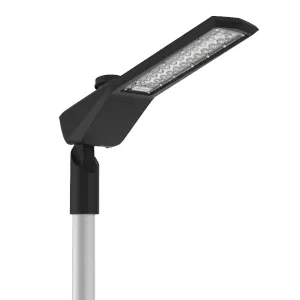 LED luminaire Levante M Parking 110W 4000K outdoor bracket 48mm 1..10V NEMA RAL9005 black moire VARTON V1-S1-90748-40U24-6611040