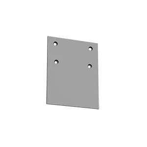 End cap T-Line grey RAL7045 complete with fasteners 1pc