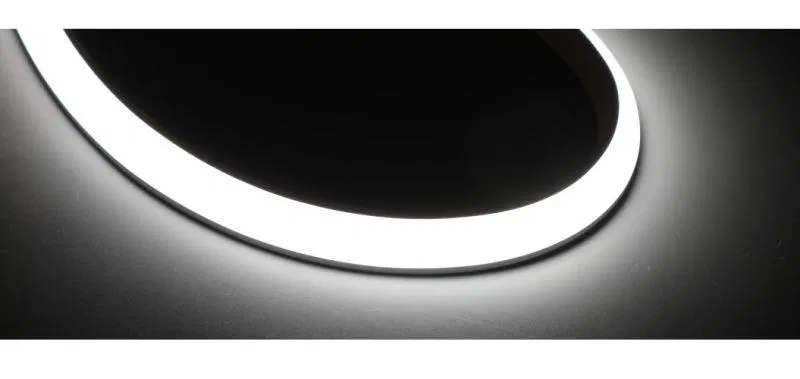 Лента светодиодная Neon LIFE угловой 9Вт/м 24В 3000К 1010 верт. гибка IP67 240LED/м (уп.5м) VARTON VLS-67-09-LF-10-240-TB-30