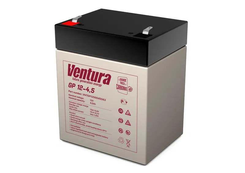 Аккумулятор 12В 4.5А.ч GP 12-4.5 Ventura 1906595А