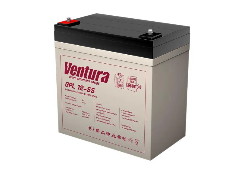 Аккумулятор 12В 55А.ч GPL 12-55 Ventura 1906610А