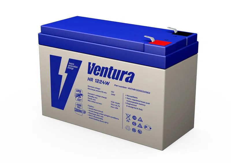 Аккумулятор 12В 6А.ч HR 1224W Ventura 1906620А