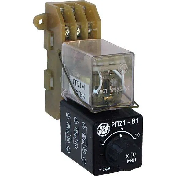 Intermediate relay RP-21M-003B1 220V 50Hz 1-10sec with type 3 socket VNIIIR A8120-76913360