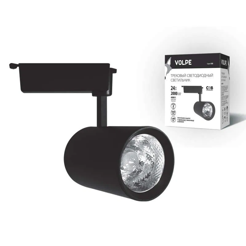 Volpe UL-00003459 轨道式 LED 灯 ULB-Q253 24W/NW/A BLACK 24W 黑色