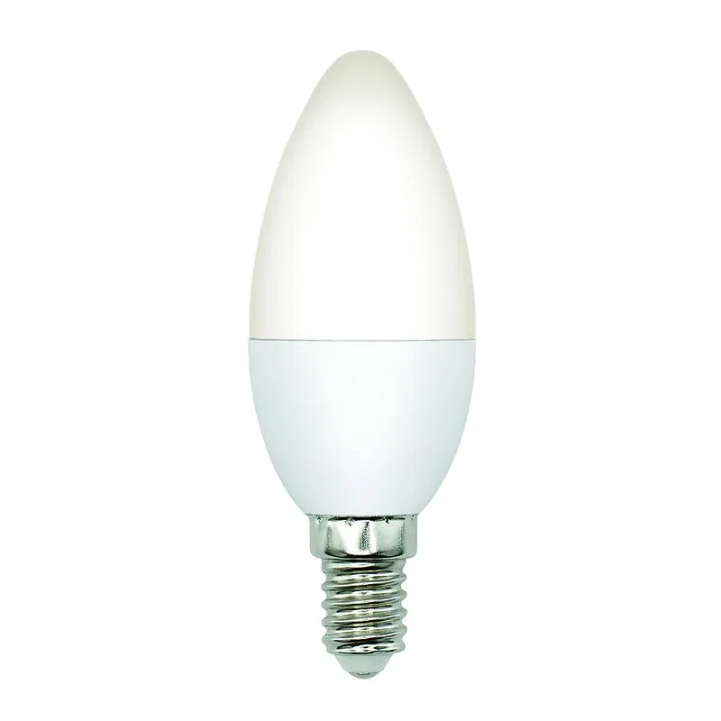 Лампа светодиодная LED-C37-5W/4000K/E14/FR/SLS 5Вт свеча матовая 4000К бел. свет E14 Volpe UL-00008793