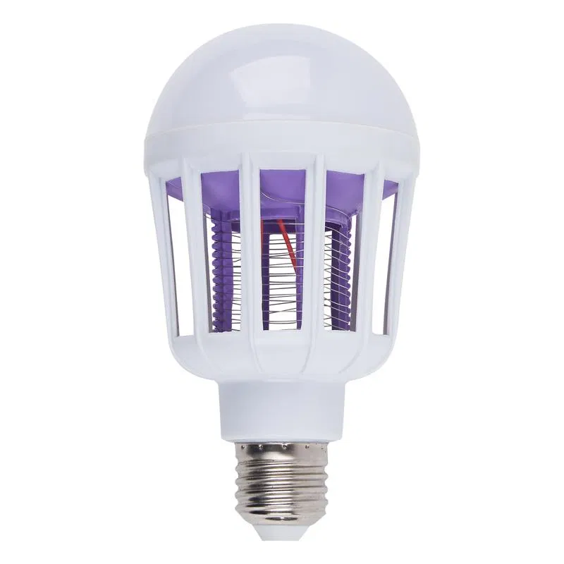 Лампа-ловушка светодиодная LED-А75-10W/6500К/E27/FR/MKL 10Вт грушевидная матовая 6500К E272 режима: 6500K+UV и UV для летающих насекомых Volpe UL-00012747