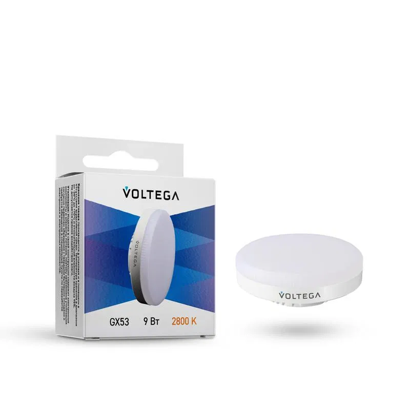 Лампа светодиодная Simple GX53 9Вт 2800К Voltega 7772