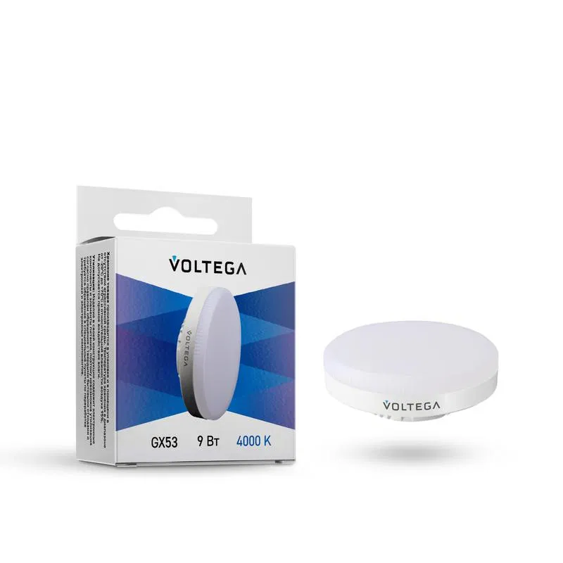 Лампа светодиодная Simple GX53 9Вт 4000К Voltega 7773