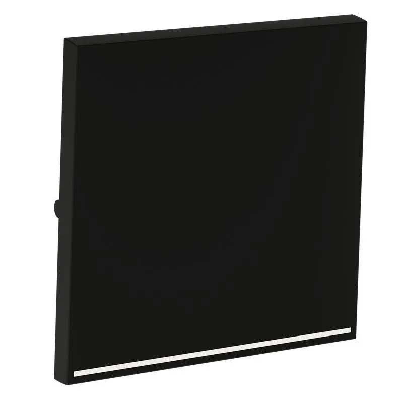 Key for single-gang switch/selector with backlight S70 matte. black. Voltum VLS000208