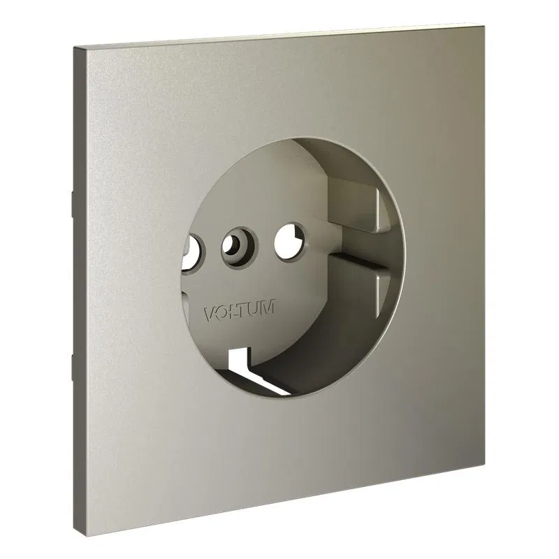 S70 silk socket cover with grounding Voltum VLS000604