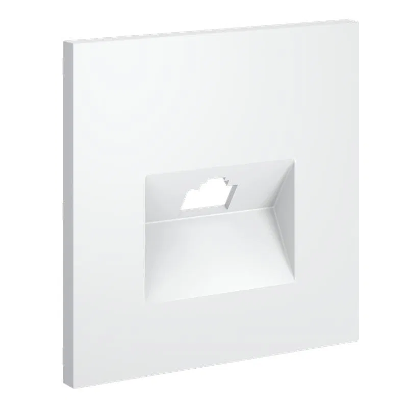 RJ45 computer socket cover cat.6 S70 matte white Voltum VLS001302