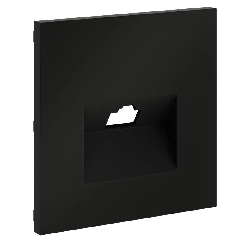 RJ45 computer socket cover cat.6 S70 matte black Voltum VLS001308