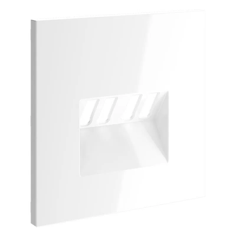 4-gang acoustic socket cover S70 gloss white Voltum VLS001501