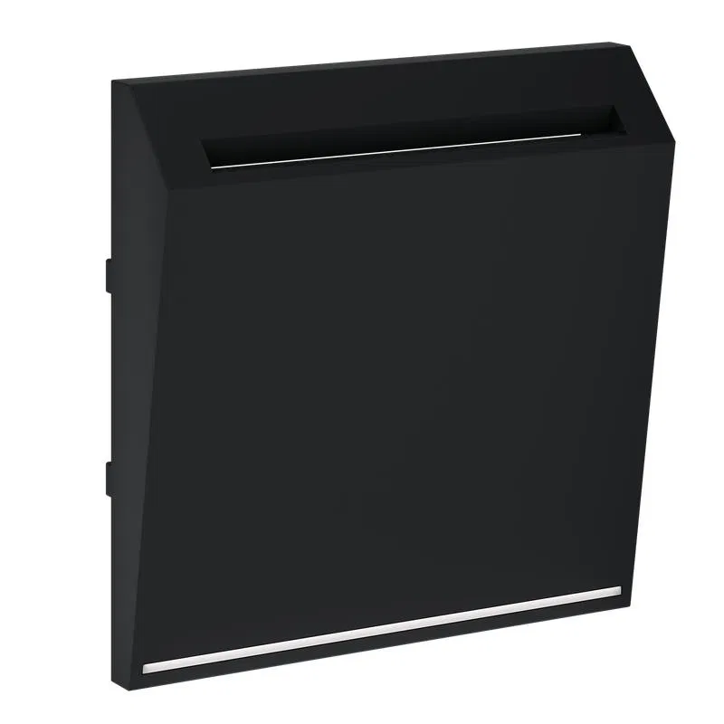 Switch plate for card switch S70 matte black Voltum VLS002608