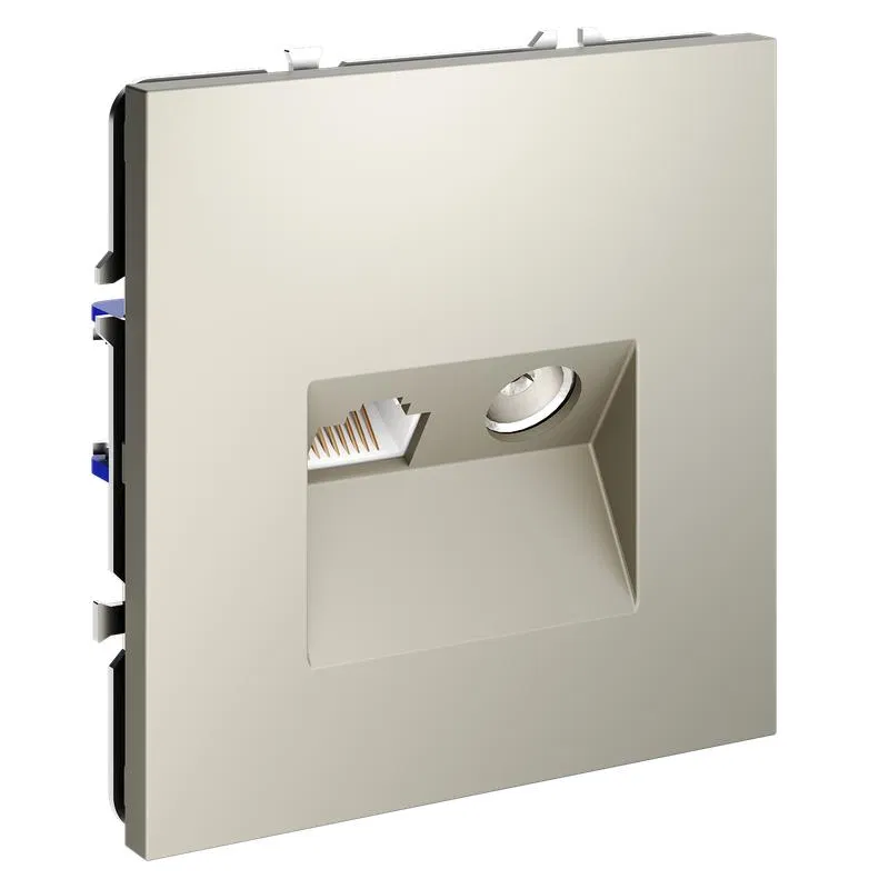 Embedded television socket Voltum S70 TV+RJ45 cat. 6 cashmere Voltum VLS060703