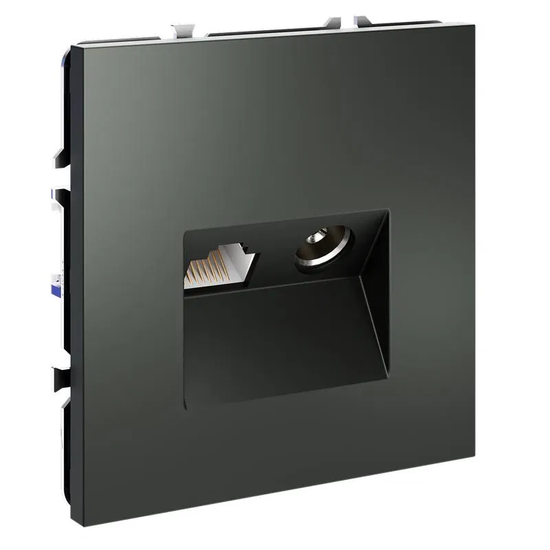 Voltum S70 TV+RJ45 六类钛色嵌入式电视插座 Voltum VLS060706