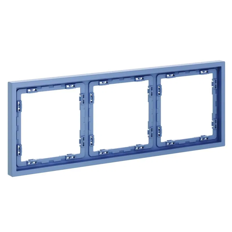 Plastic frame Voltum S70 for 3 modules denim Voltum VLS100315