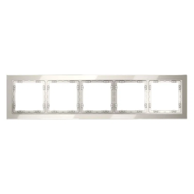Рамка 5-м S70 стеклян. кашемир Voltum VLS110503