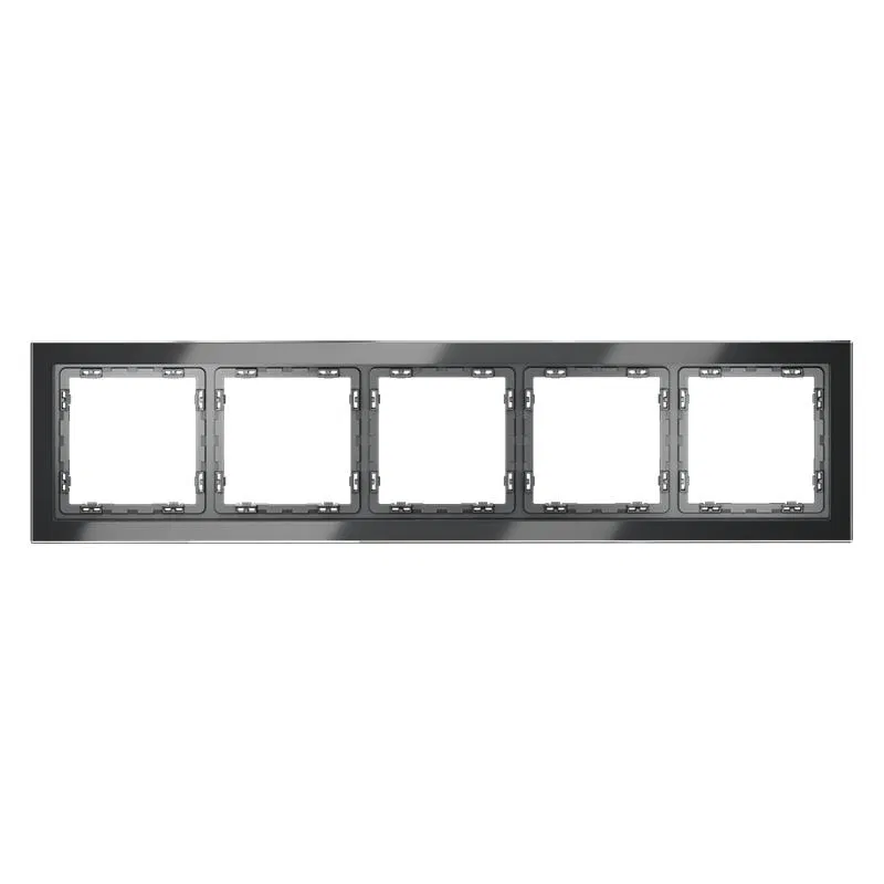 Рамка 5-м S70 стеклян. графит Voltum VLS110507