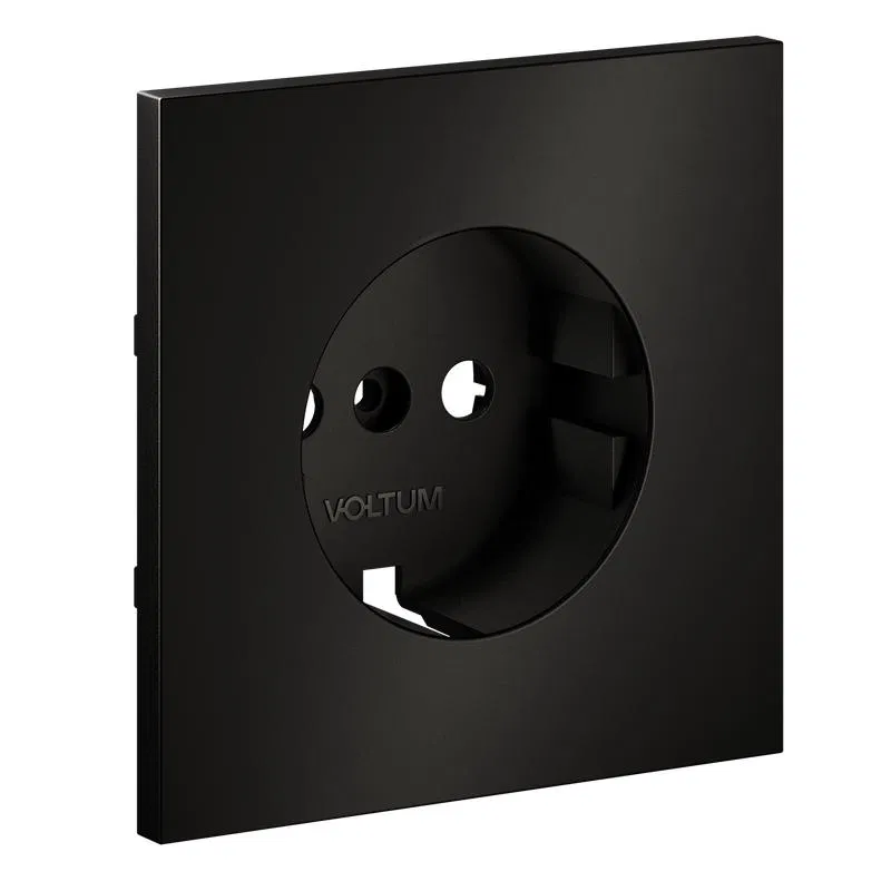 Socket cover for grounded socket S70 Metal anthracite Voltum VLSM000612