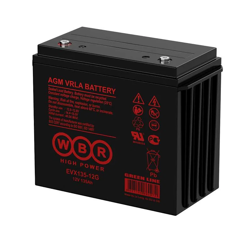 Аккумулятор тяговый 12В 135А.ч WBR EVX135-12G WBR