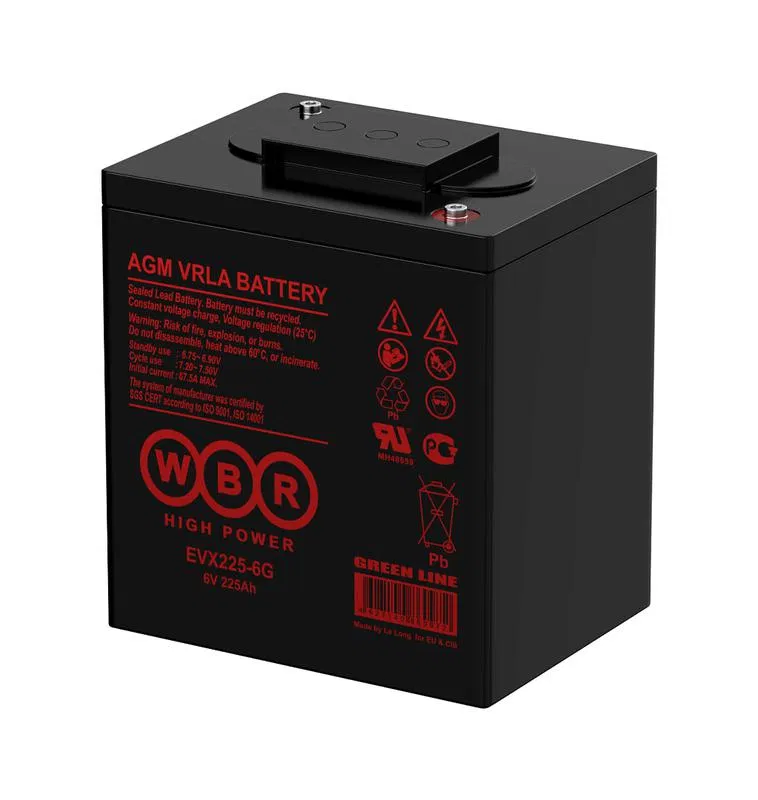 Аккумулятор тяговый 6В 225А.ч WBR EVX225-6G WBR