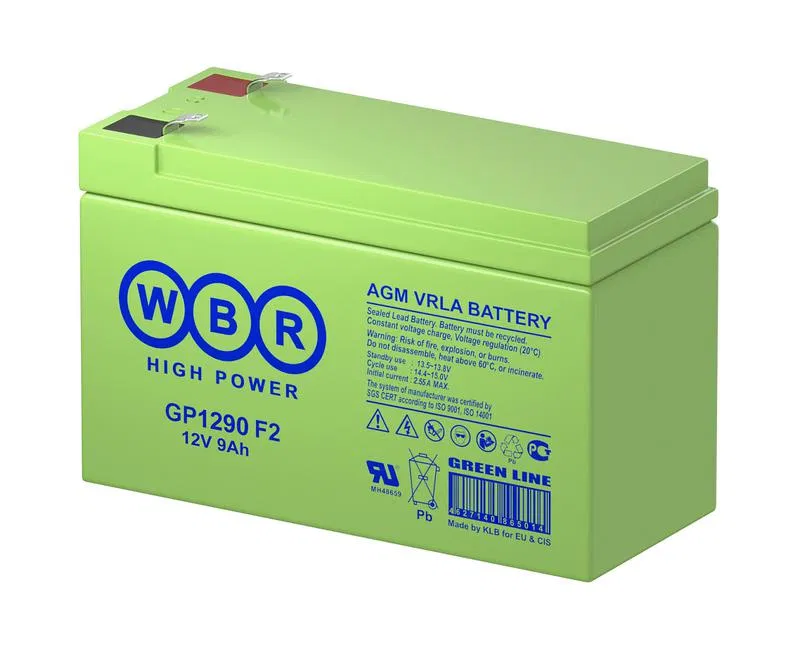 Аккумулятор 12В 9А.ч WBR GP1290 F2 WBR