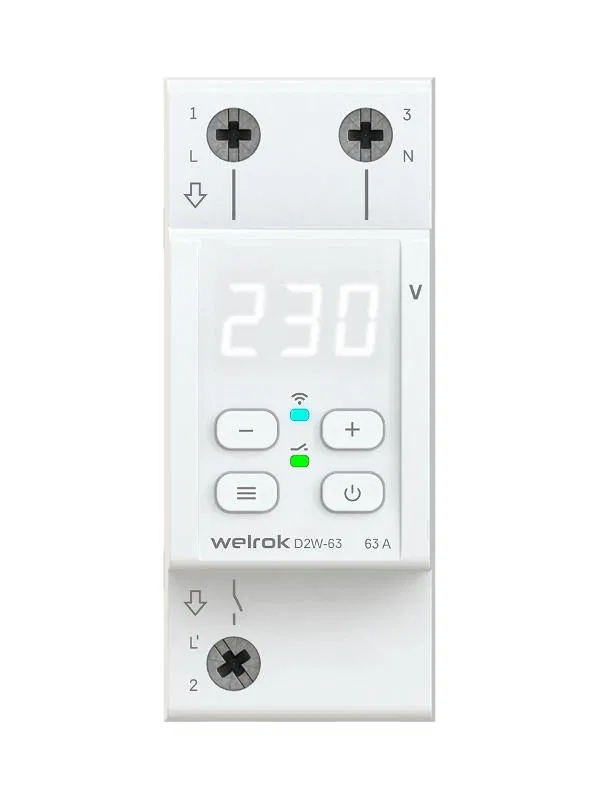 Wi-Fi Voltage Relay D2W-63 Welrok 4660251142162