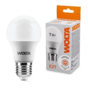 Лампа светодиодная 7Вт 4000К E27 WOLTA 25S55BL7E27