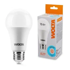 Лампа светодиодная 15Вт 6500К E27 WOLTA 25W60BL15E27