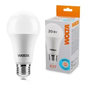 Лампа светодиодная 20Вт 6500К E27 WOLTA 25W65BL20E27
