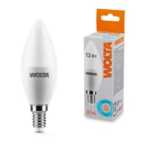 Лампа светодиодная 12Вт 6500К E14 WOLTA 25WC12E14