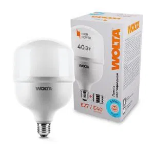 Лампа светодиодная 40Вт 6500К E27/E40 WOLTA 25WHP40E27/40