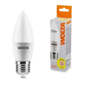 Лампа светодиодная 12Вт 3000К E27 WOLTA 25YC12E27