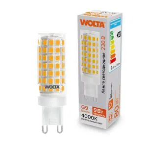 Лампа светодиодная 9Вт 4000К G9 WOLTA WSTD-JCD-9W4KG9-C