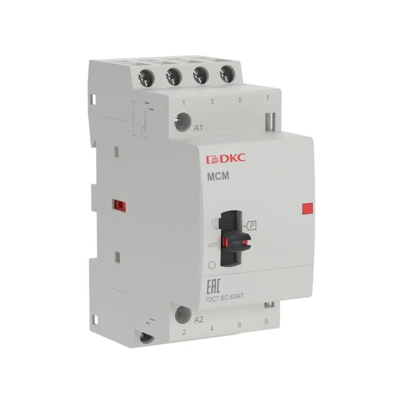 YON max MCM型模块化接触器，带手动控制，4P，25A，24В DC，4NO MCM-25-04-D24 DKC