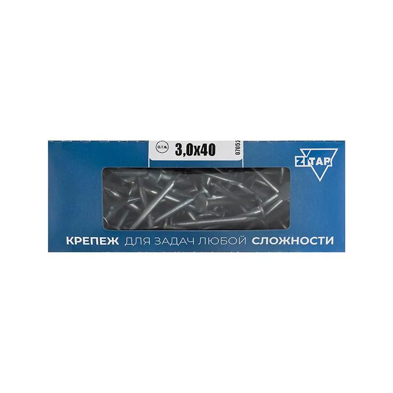 Гвоздь толевый евро 3х40 оцинк. (уп.200г) Tech-Krep/Zitar 102041
